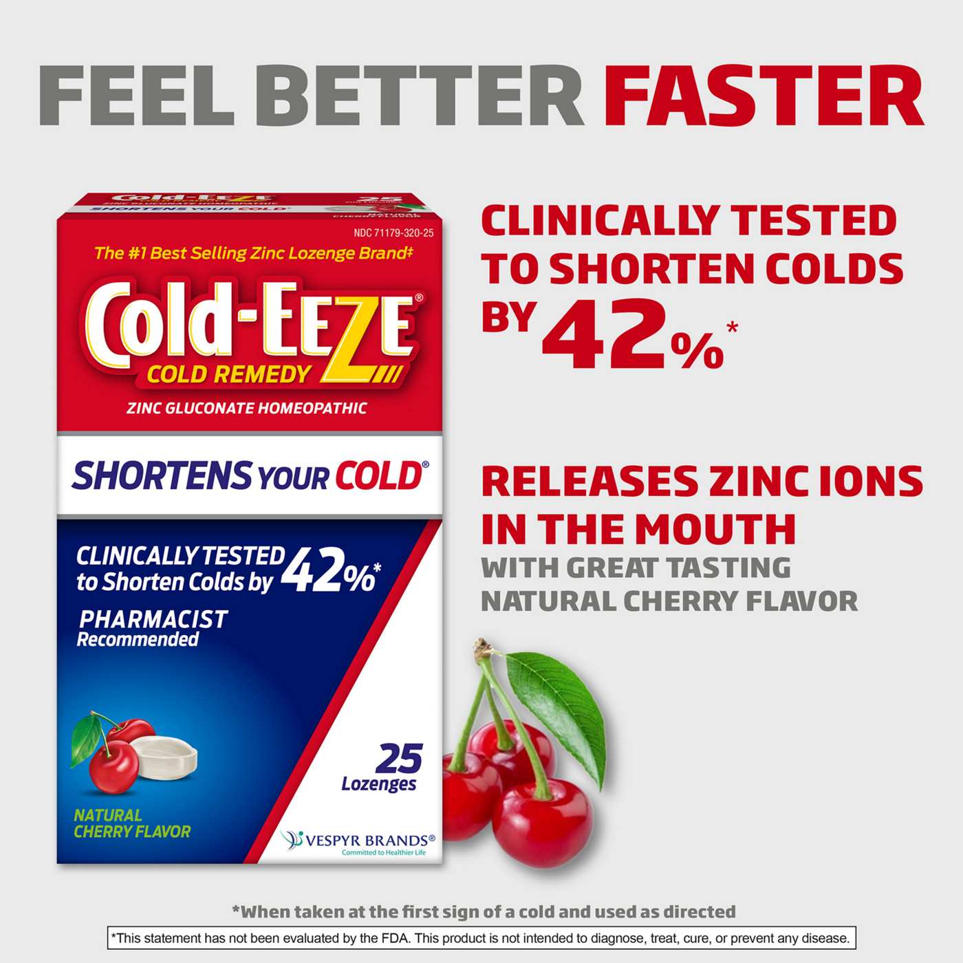 ColdEEZE Cold Remedy Zinc Lozenges Natural Cherry Shop Cough, cold