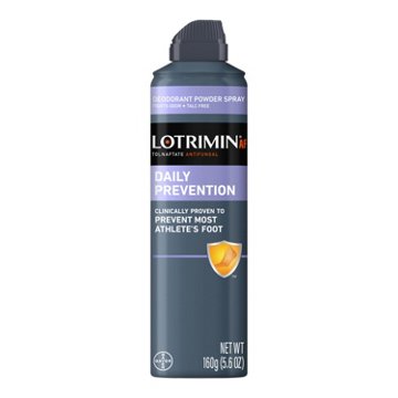 Lotrimin Daily Prevention Deodorant Powder Spray, 5.6 oz