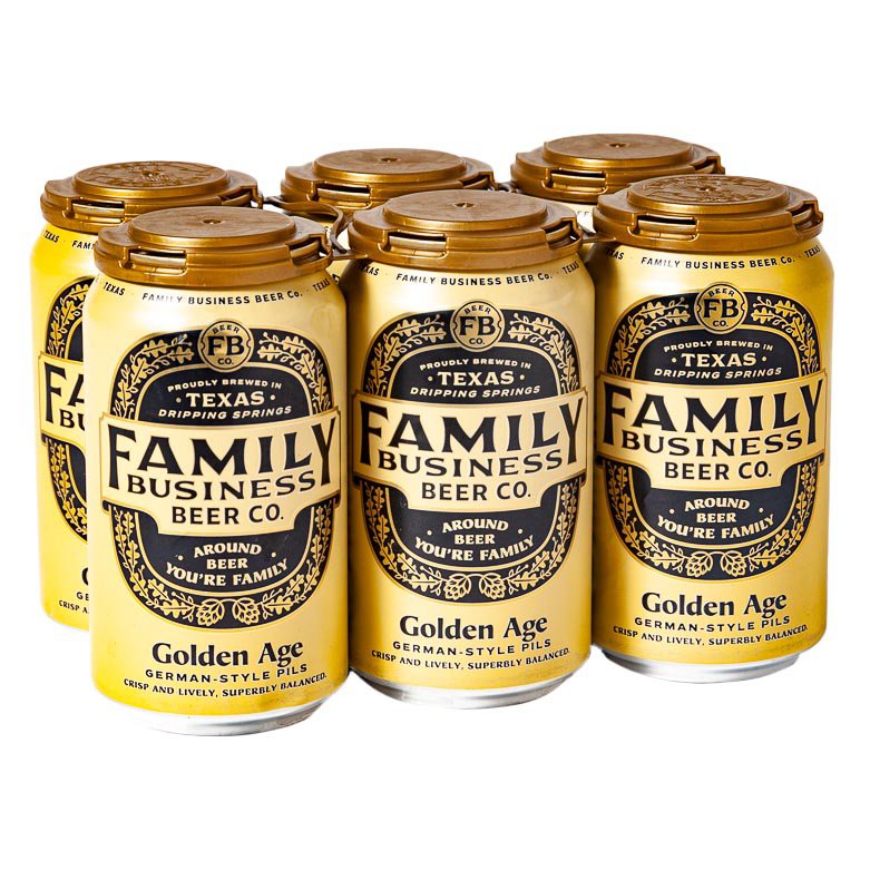 Family Business Beer Co Golden Age German Pils Beer 6 pk Cans - Shop ...