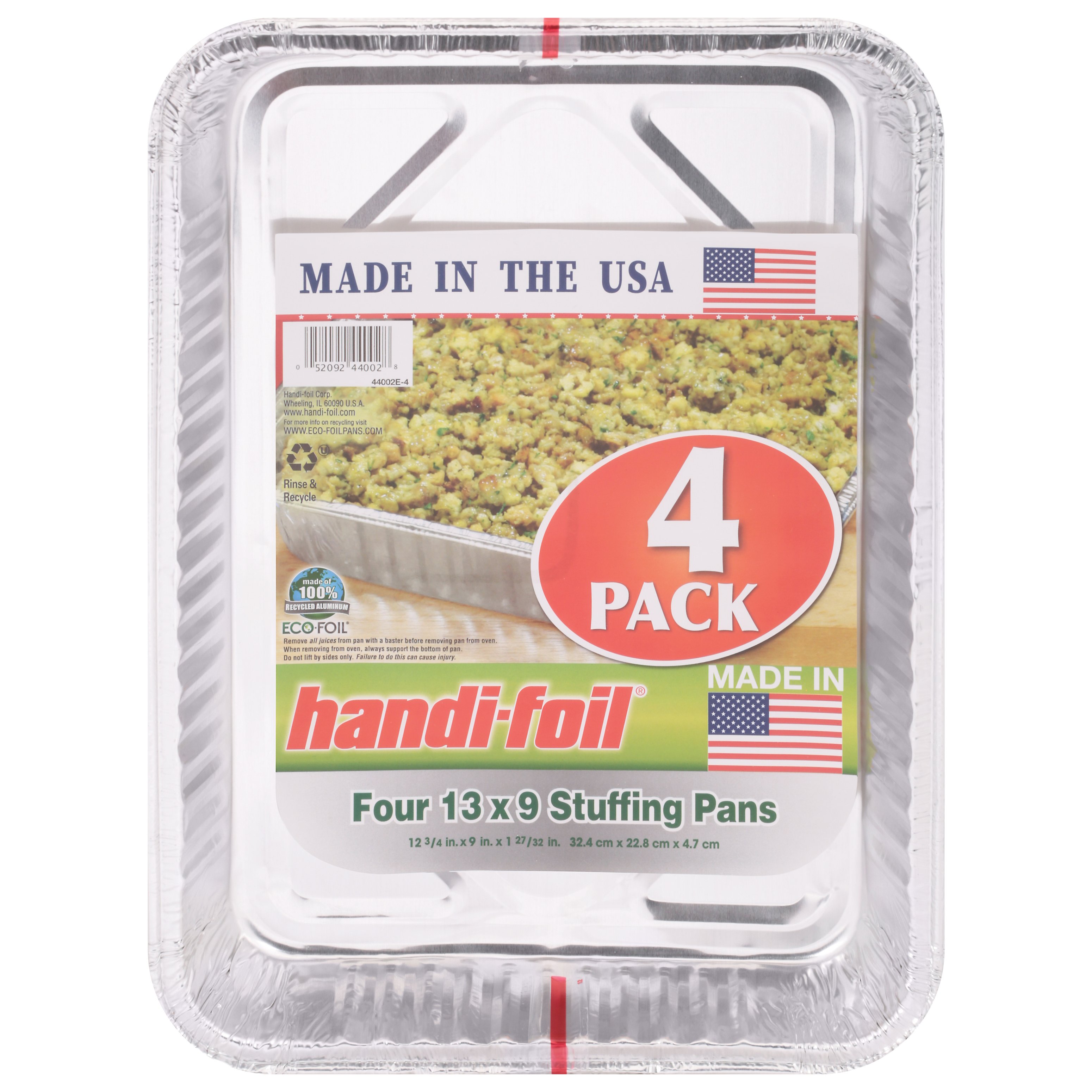 HandiFoil Thanksgiving Stuffing Pans, 4 pk Shop Bakeware at HEB