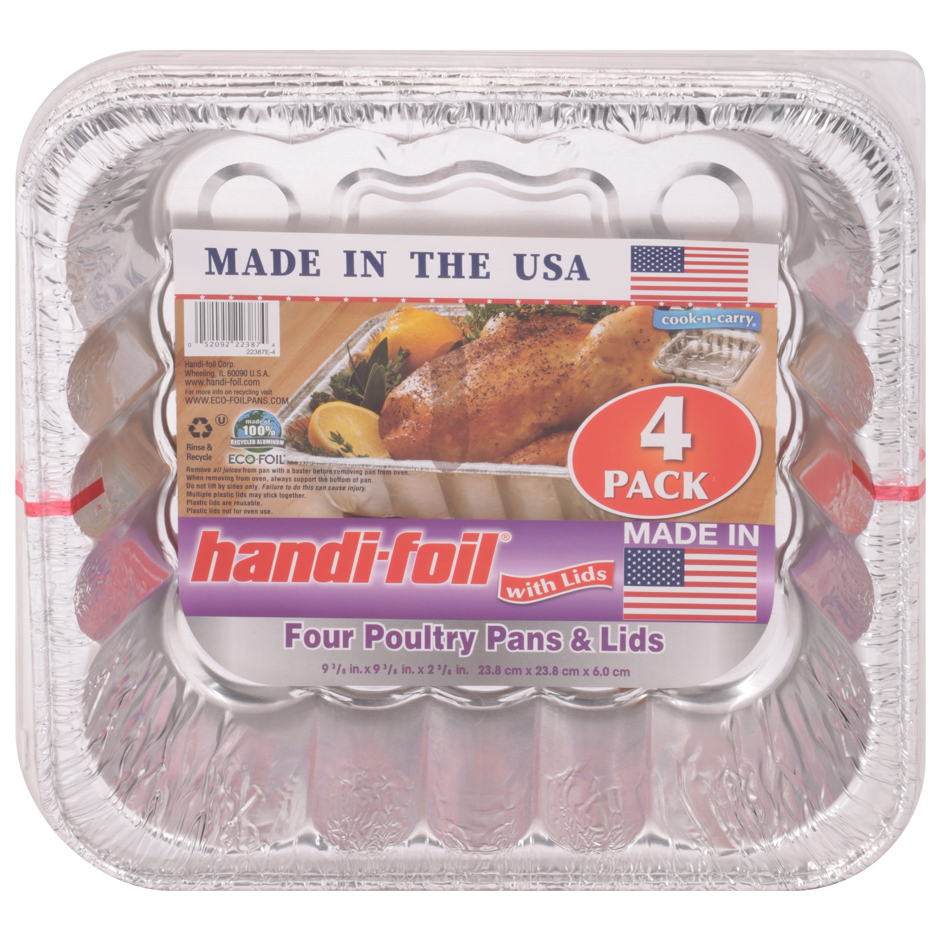 HandiFoil Cook 'N Carry Poultry Pans with Lid Shop Bakeware at HEB