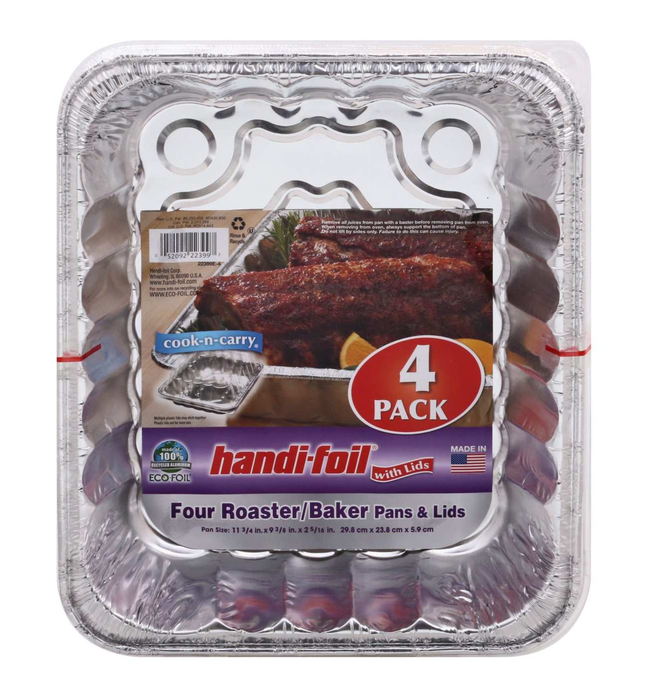 Handi-Foil ECO-Foil Cook & Carry All-Purpose Pan & Lid Giant - 1