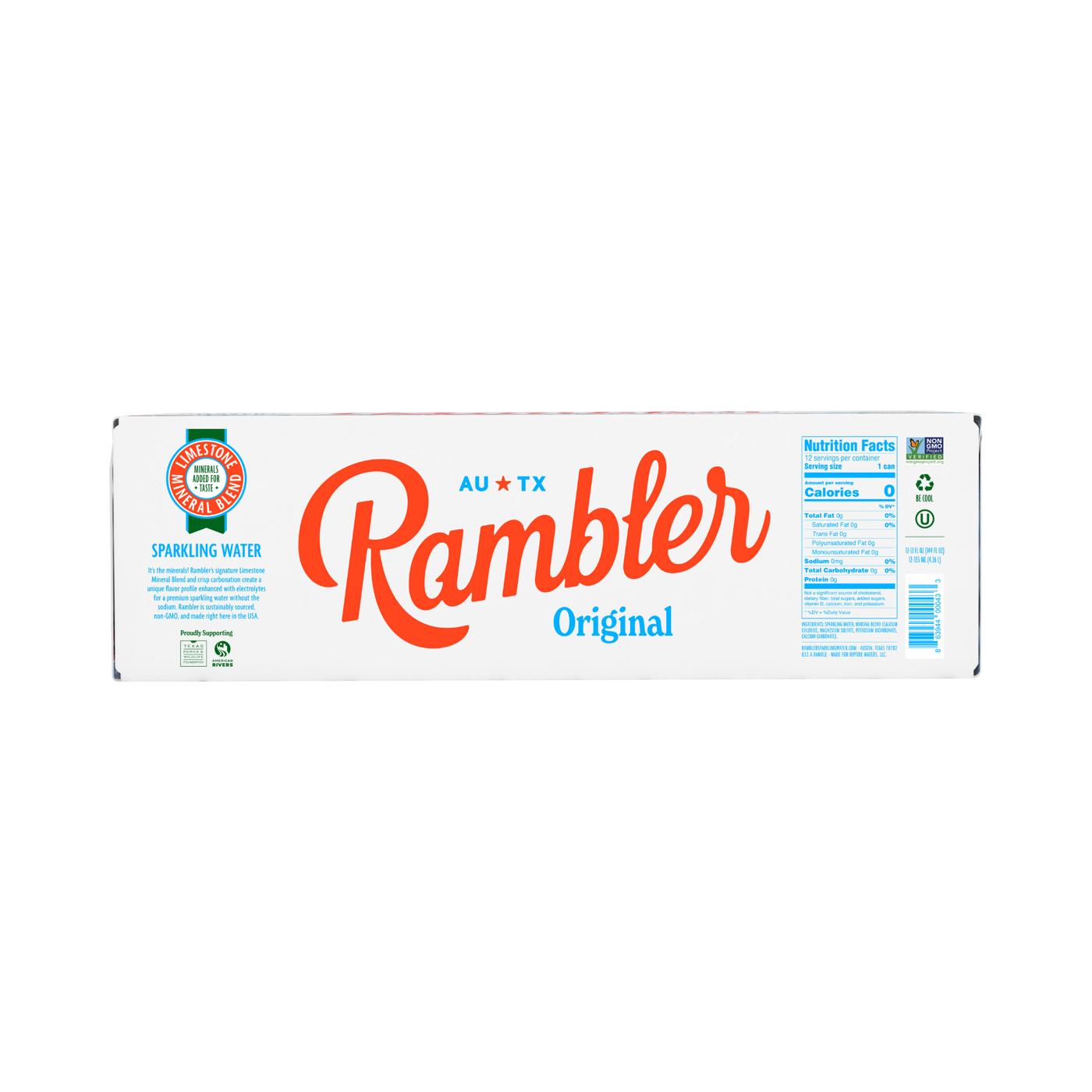 Rambler Sparkling Water 12 oz Cans; image 3 of 3