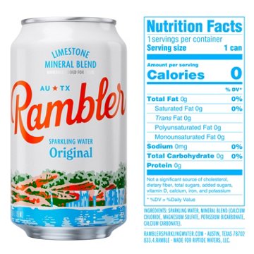 Rambler Original Sparkling Water 12 pk Cans, 12 oz