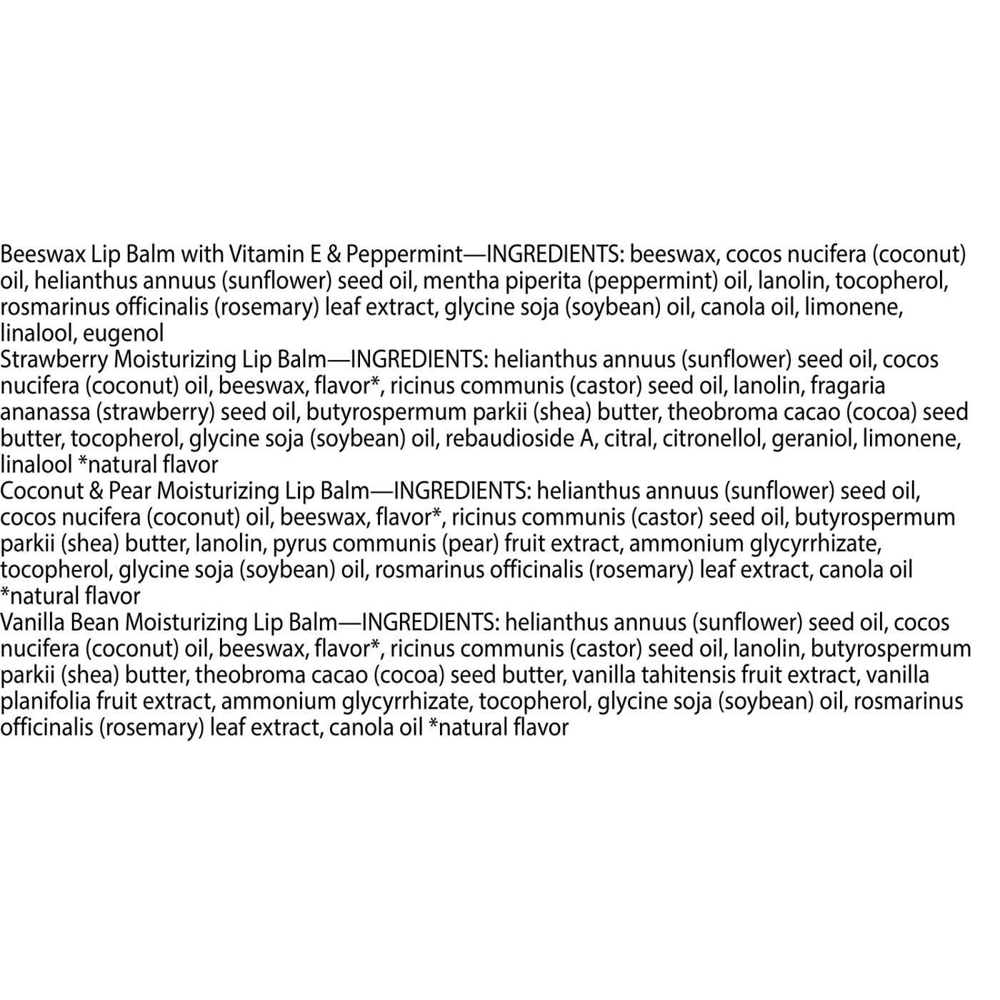 Burt's Bees Moisturizing Lip Balm Pack - Assorted; image 8 of 11