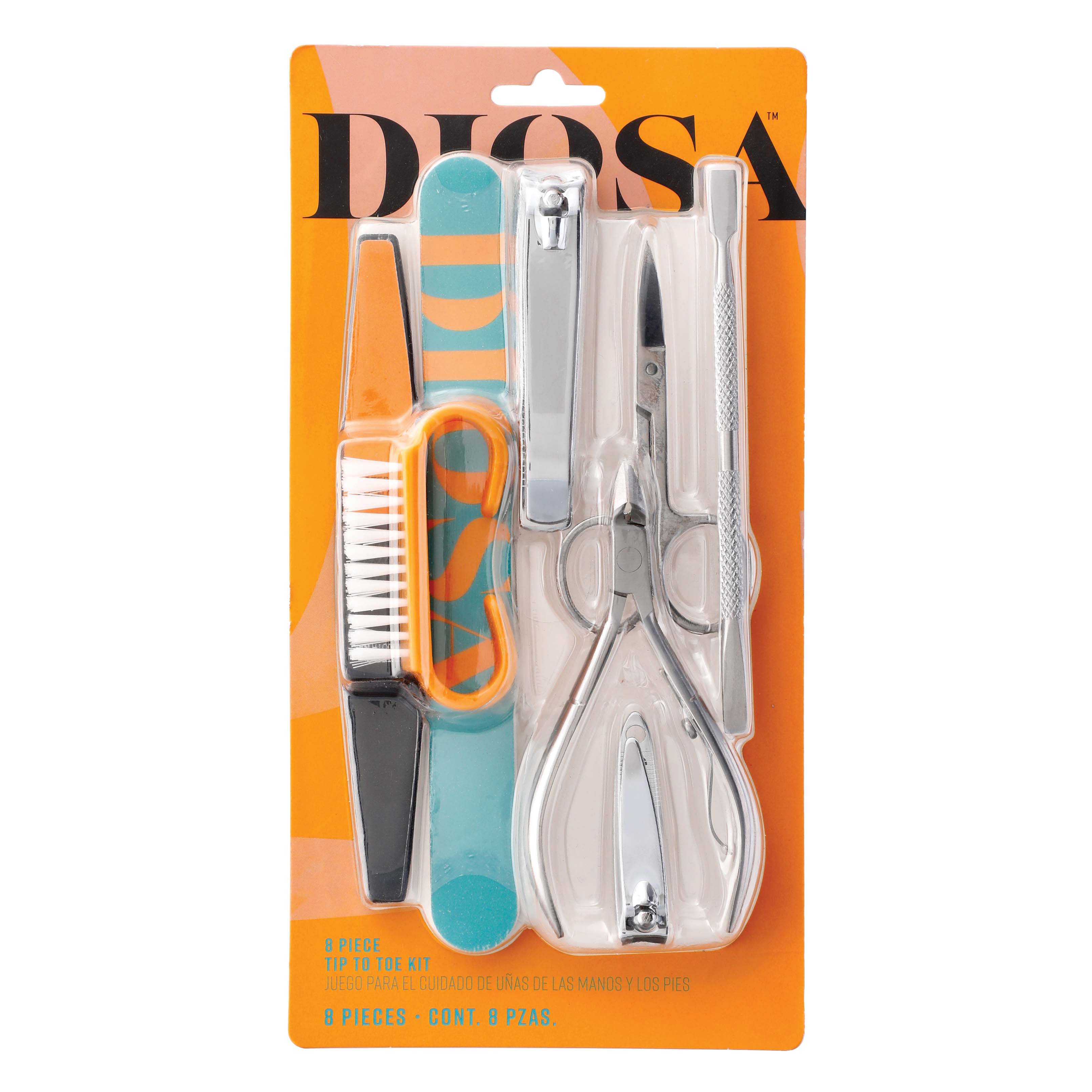 Diosa 8 Piece Tip To Toe Kit Shop Nail Cuticle Clippers At H E B