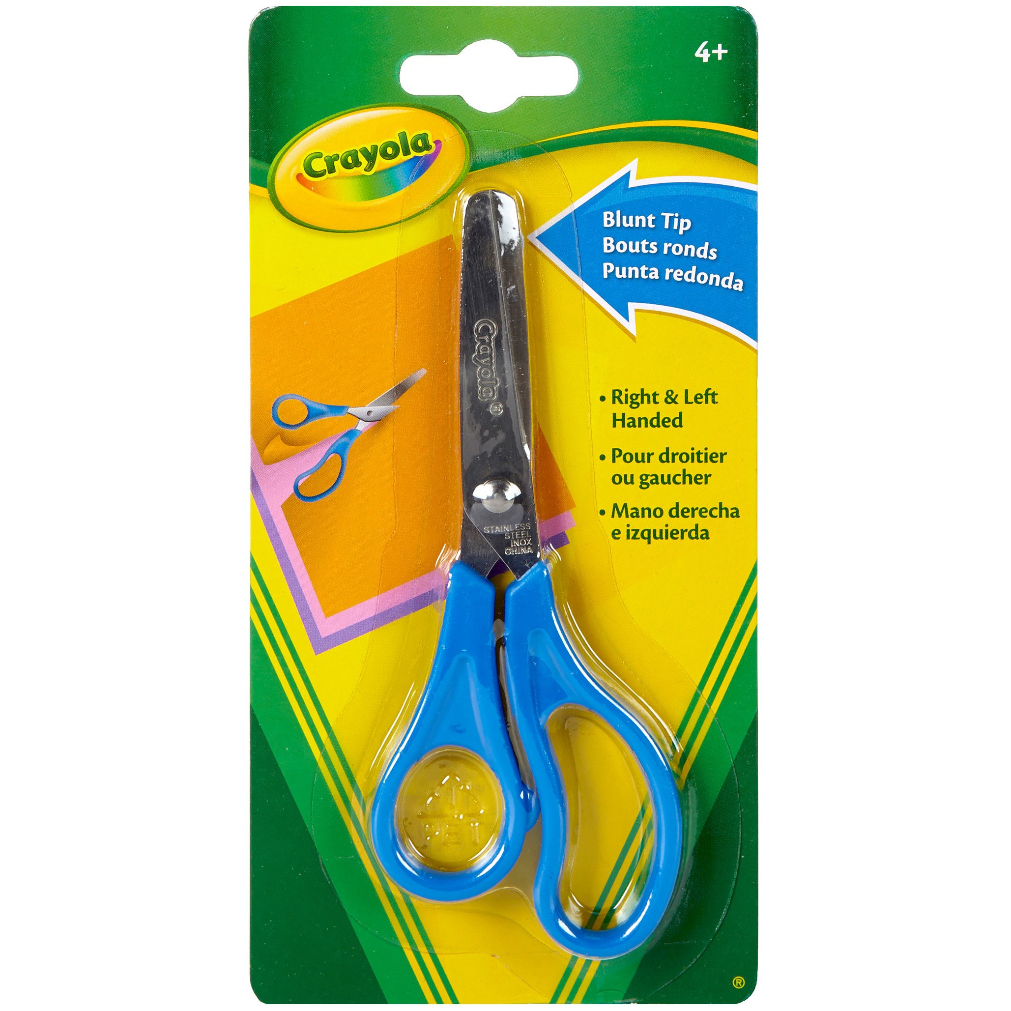 Tool Tron Safety Blunt Tip Scissors 3.5 inch-Blue Acrylic