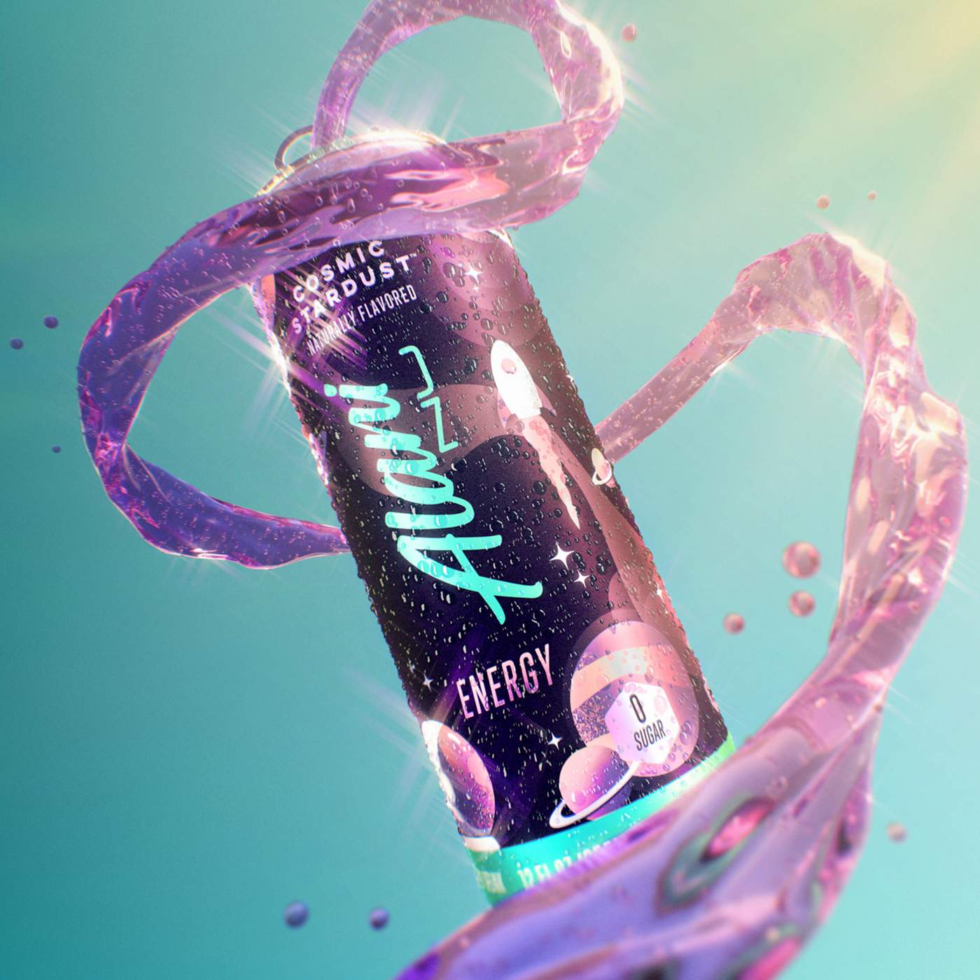 Alani Nu Zero Sugar Energy Drink - Cosmic Stardust; image 3 of 8