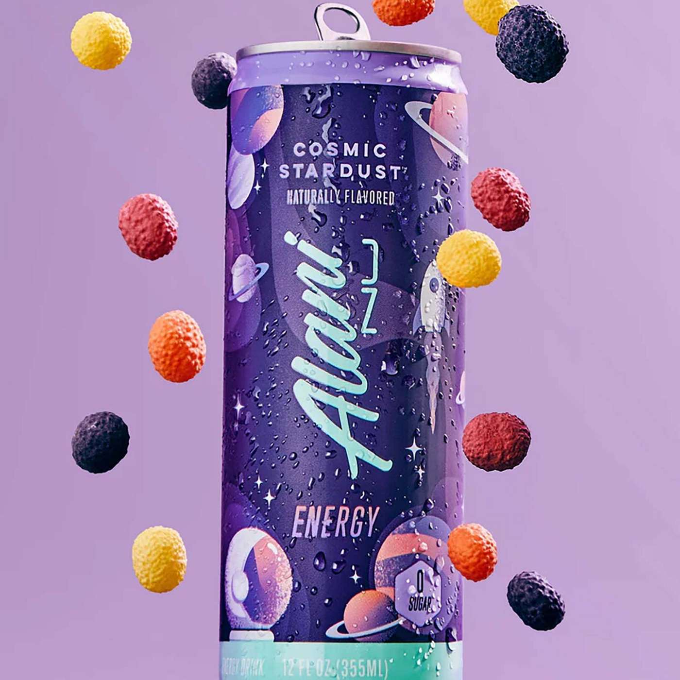 Alani Nu Zero Sugar Energy Drink - Cosmic Stardust; image 4 of 5