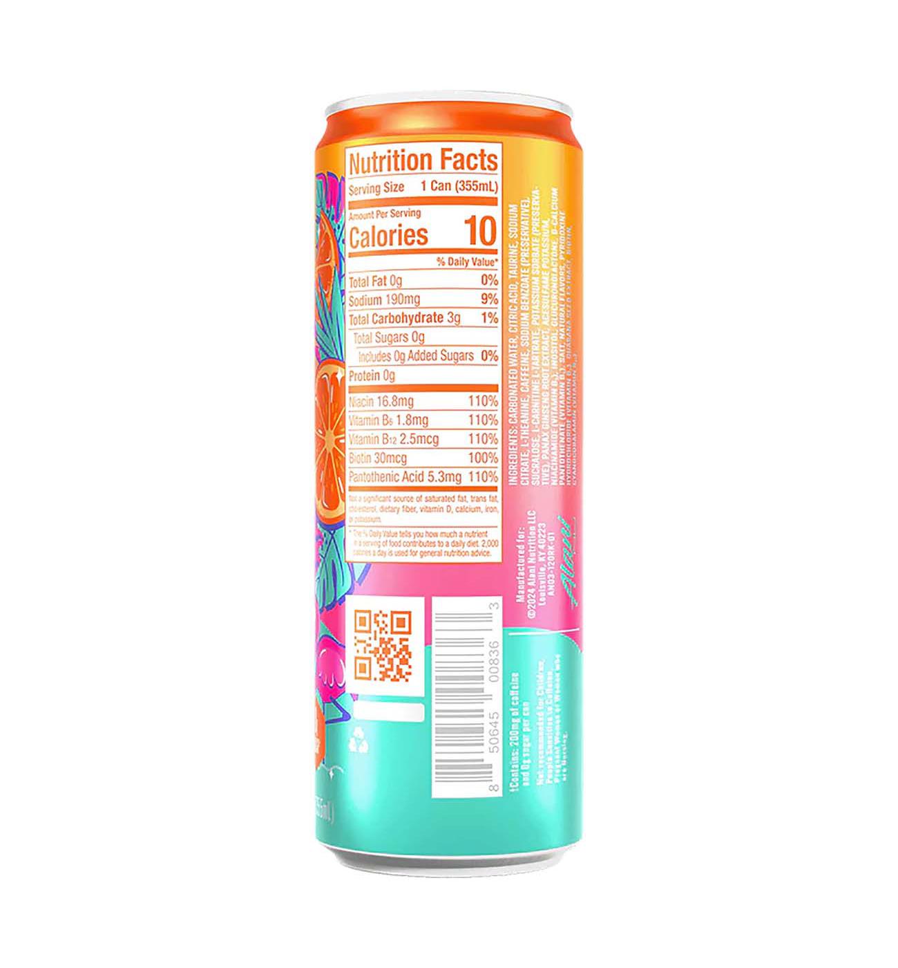 Alani Nu Zero Sugar Energy Drink - Orange Kiss; image 5 of 5