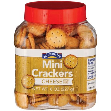 Hill Country Fare Cheese Mini Crackers, 8 oz