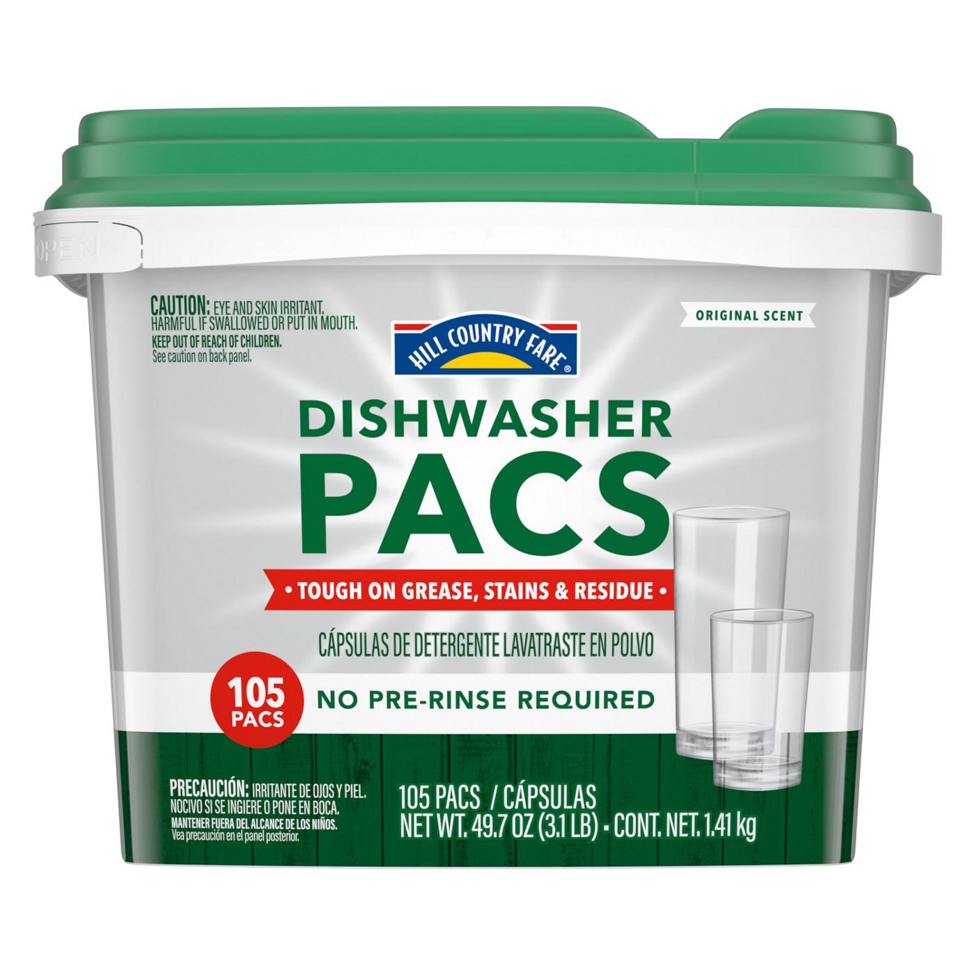 Hill Country Fare Original Scent Dishwasher Detergent Pacs; image 1 of 3