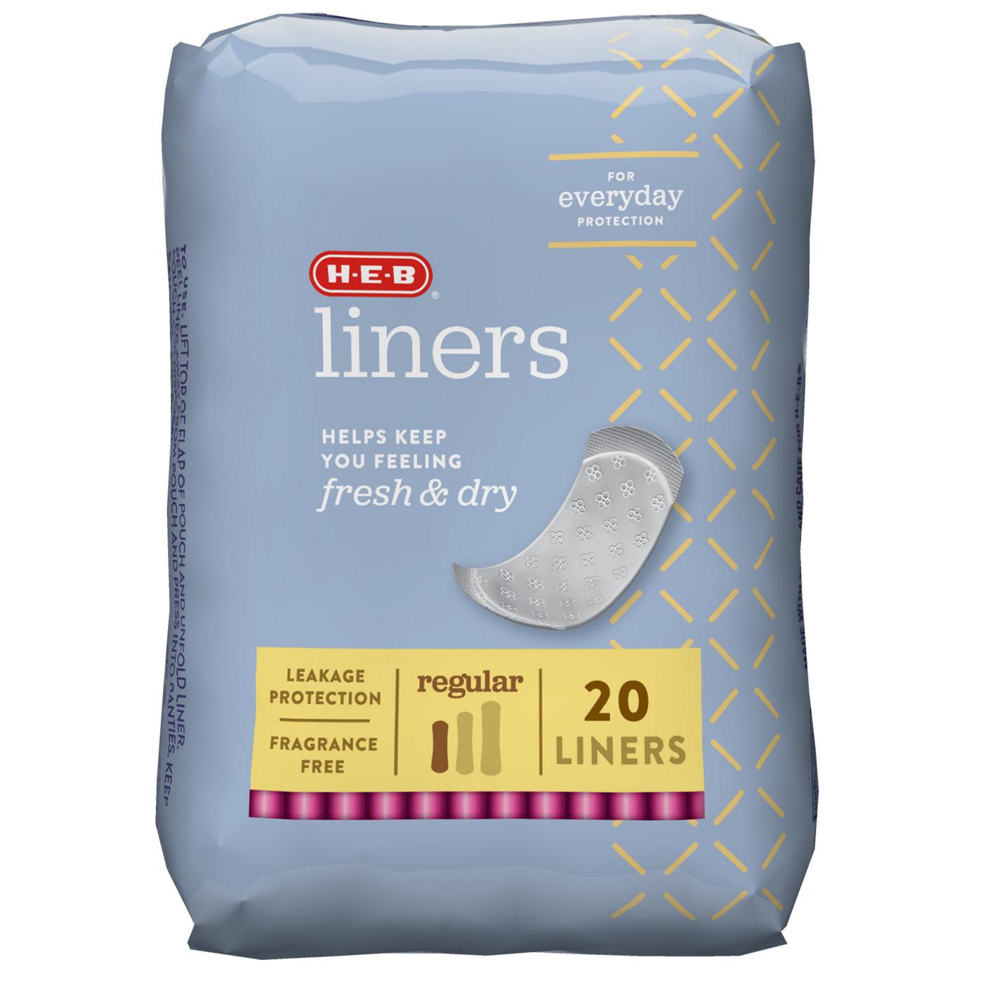 HEB Liners Regular Shop Pads & Liners at HEB