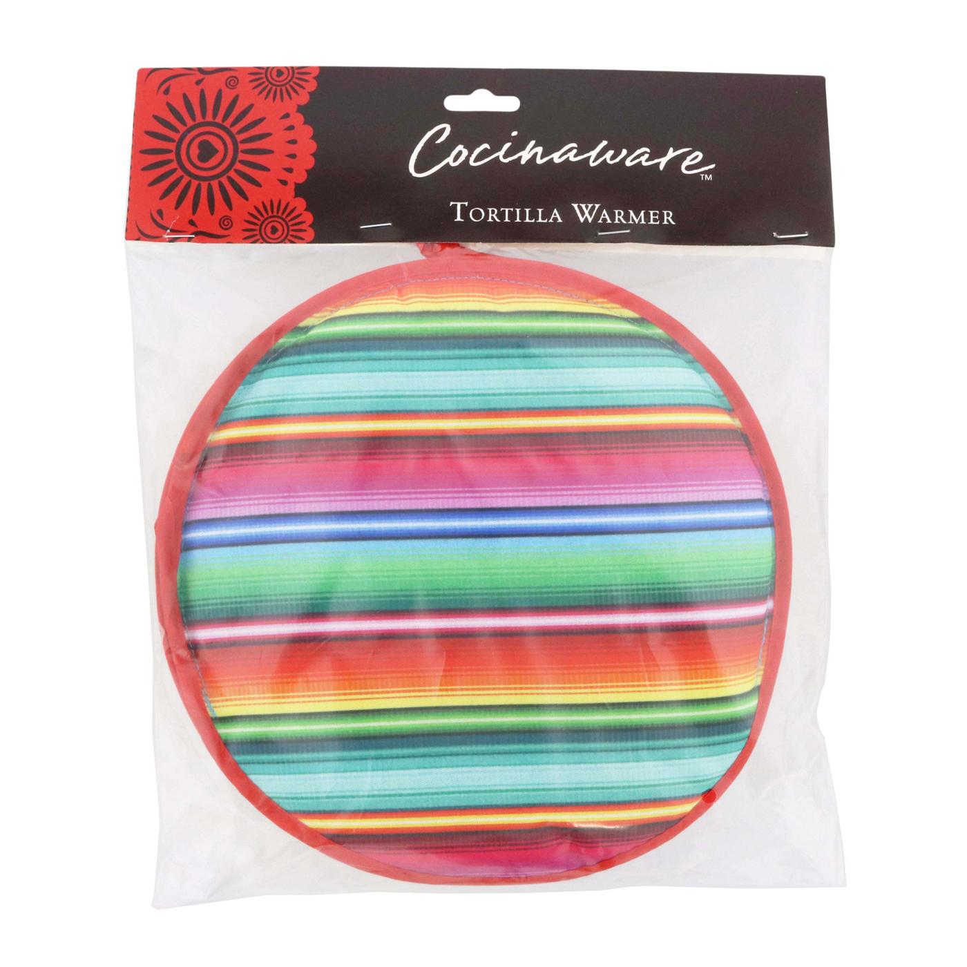 Cocinaware Striped Serape Tortilla Warmer; image 2 of 2