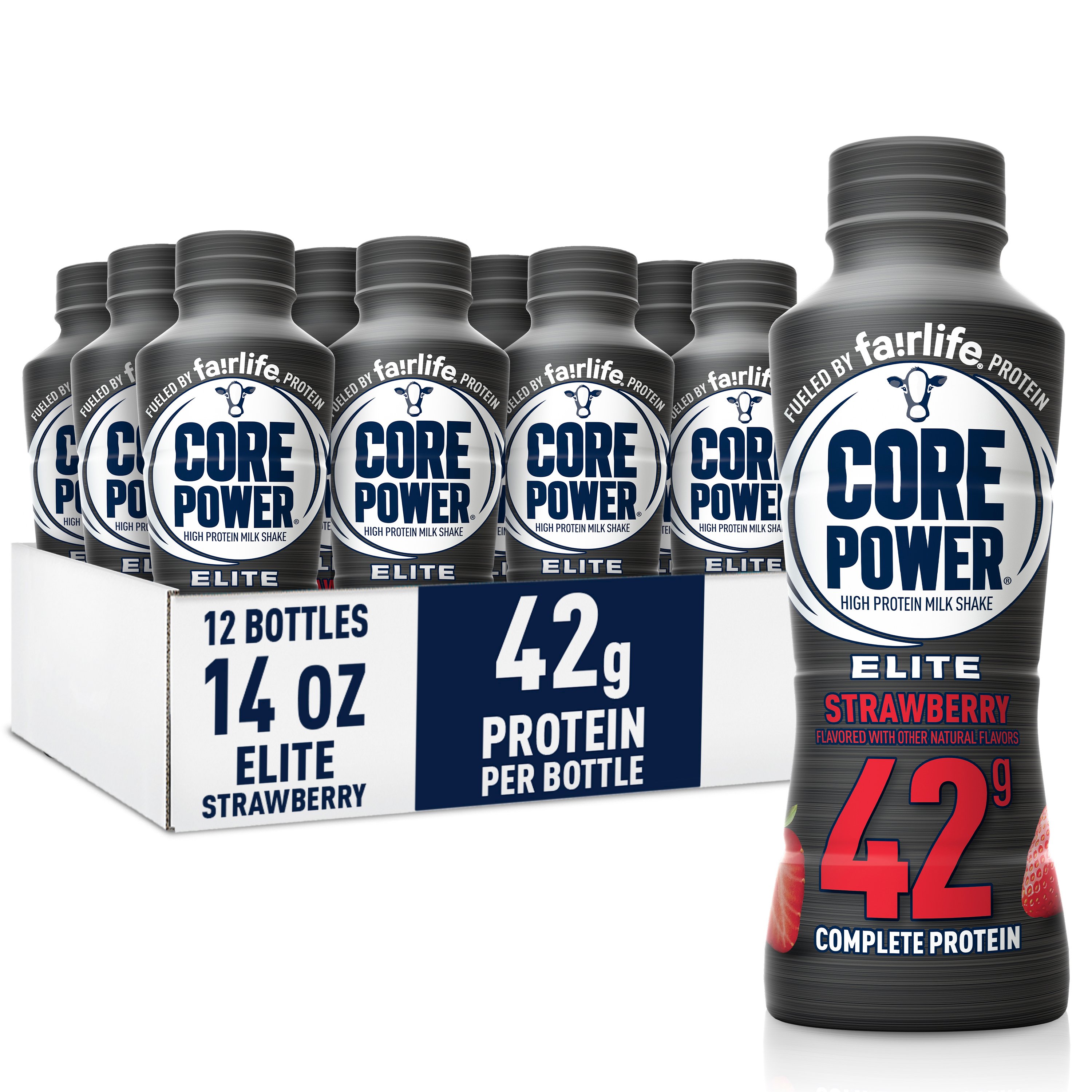 Core Power Elite Complete 42g Protein Shakes Strawberry, 12 Pk Shop