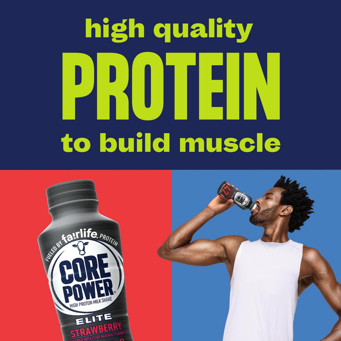 Core Power Elite Complete 42g Protein Shakes - Strawberry, 12 Pk; image 6 of 8