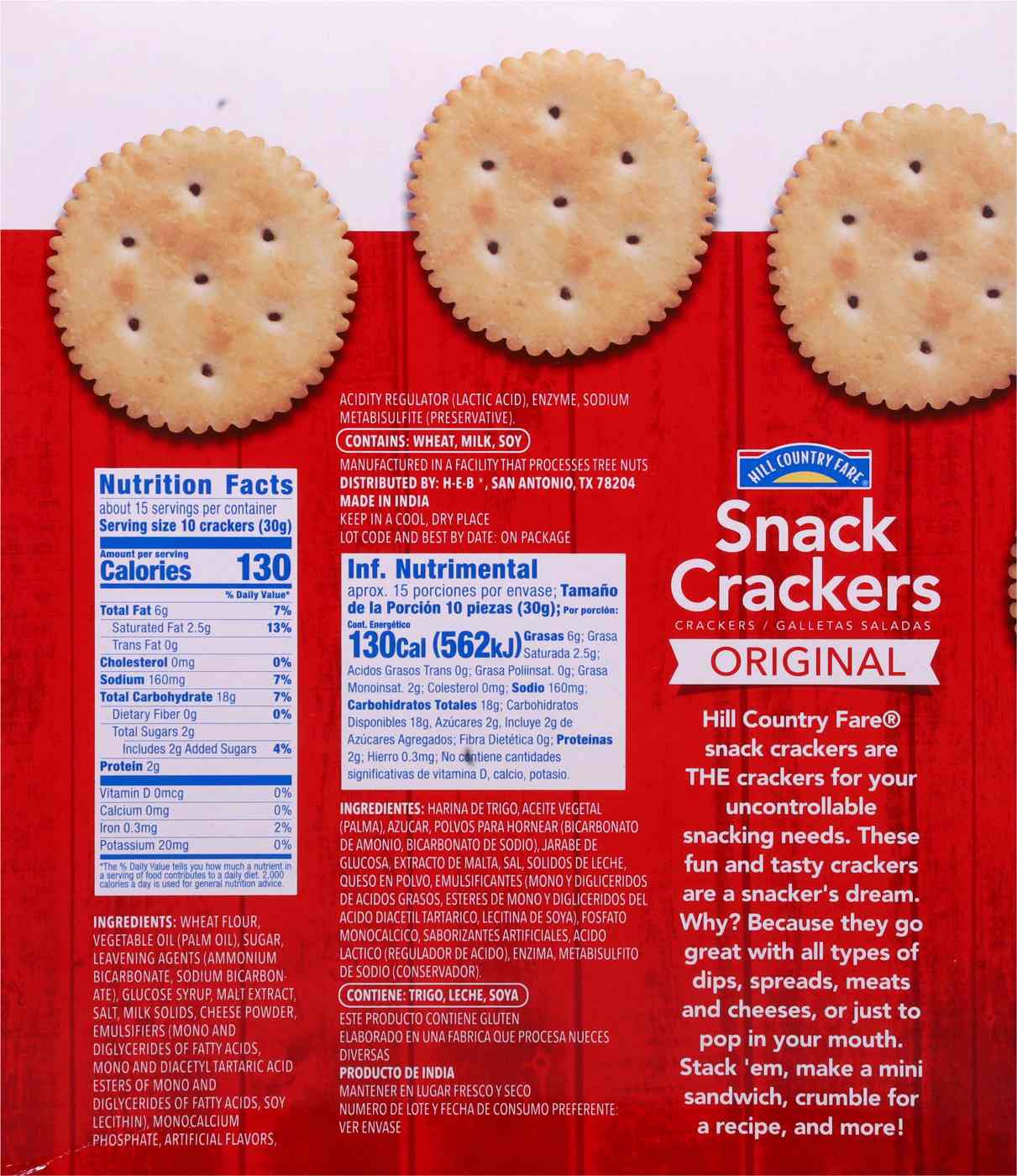Hill Country Fare Original Snack Crackers; image 2 of 4
