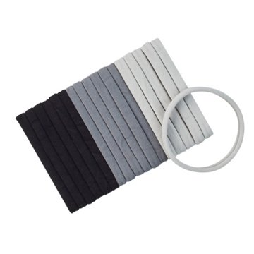 Scunci No Damage Mixed Neutral Elastics, 18 ct