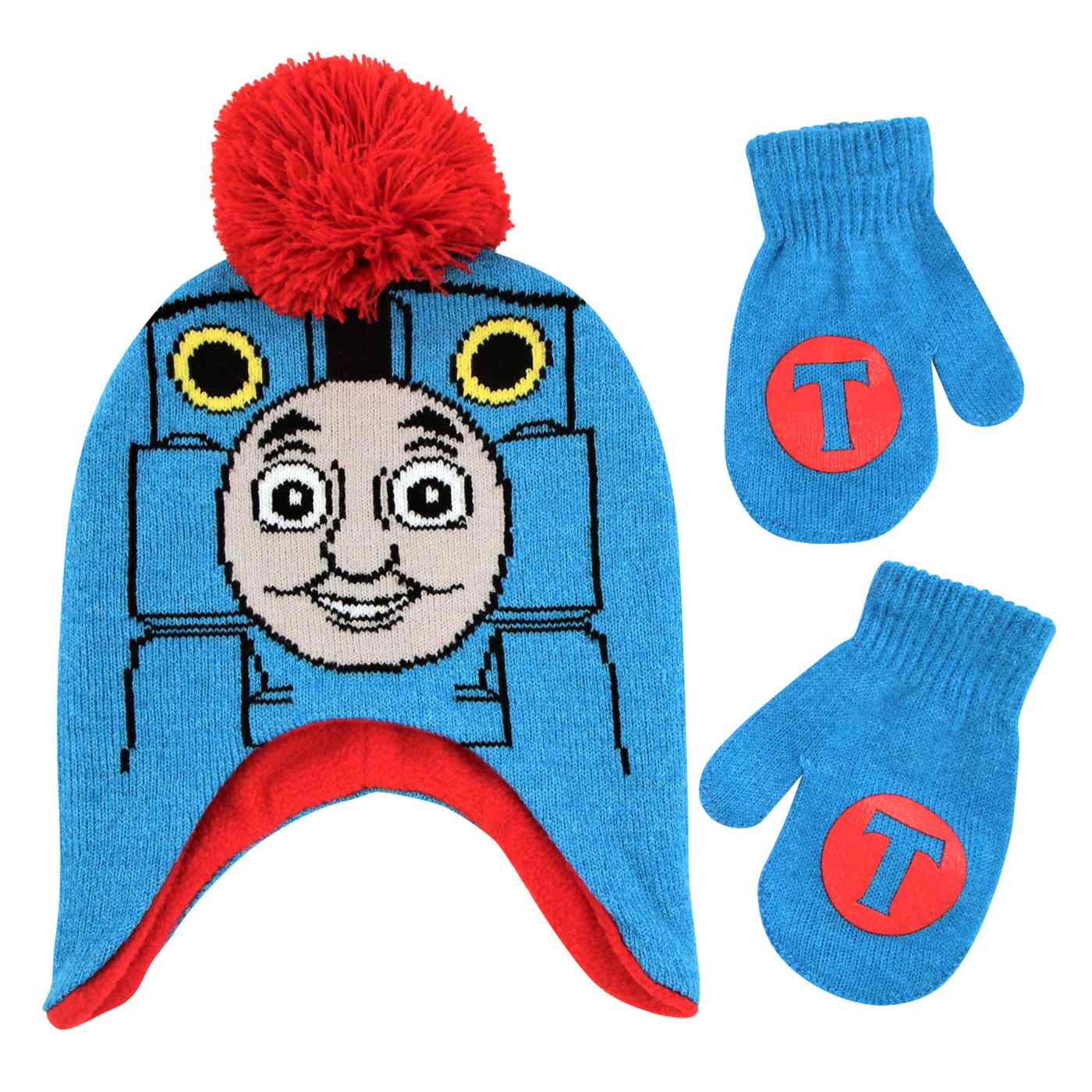 Niclelodeon Thomas Hat and Mitten Set; image 1 of 2