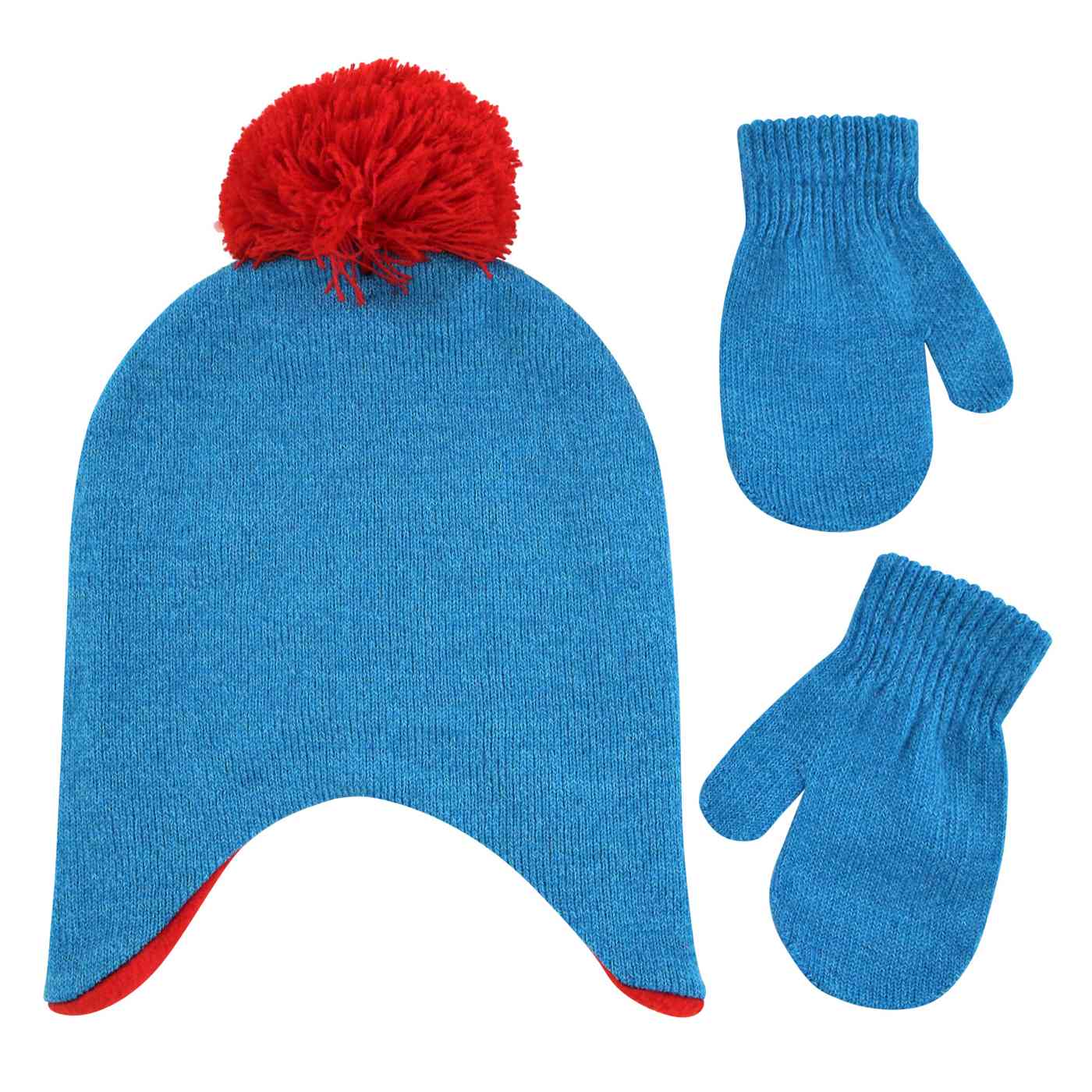 Niclelodeon Thomas Hat and Mitten Set; image 2 of 2