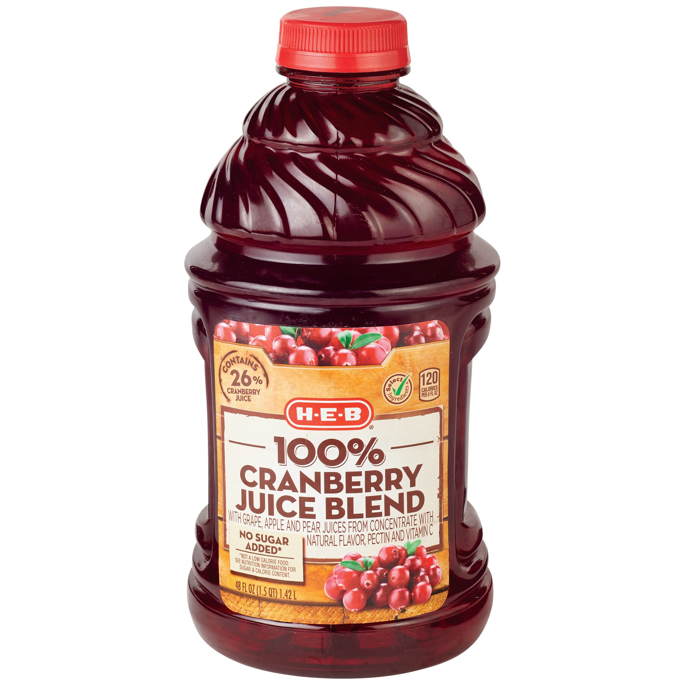 H-E-B 100% Cranberry Juice Blend - Shop Juice At H-E-B