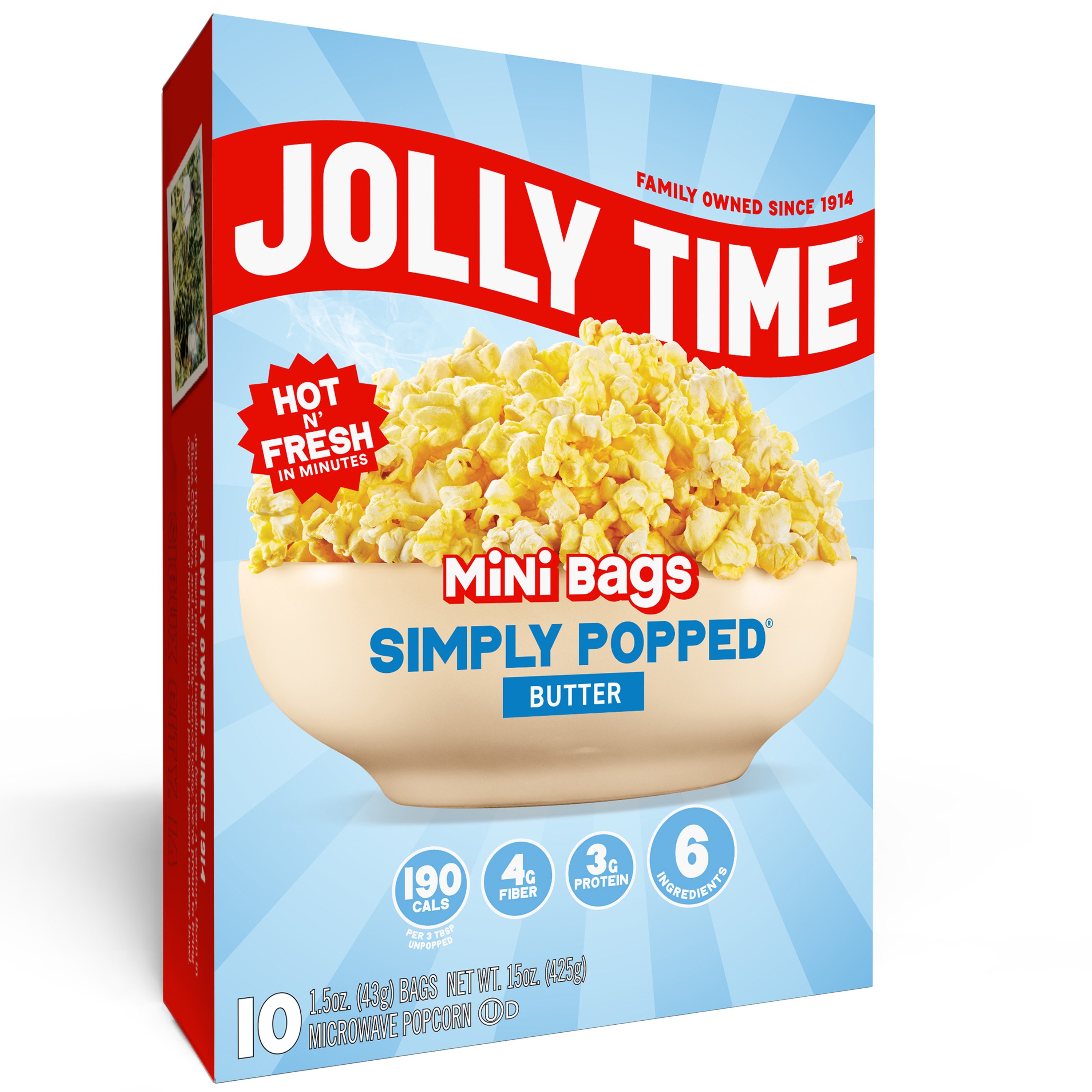 Jolly Time Simply Popped Butter Microwave Popcorn Mini Bags - Shop