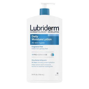 Lubriderm Daily Moisture Lotion + Pro-Ceramide - Unscented, 24 oz