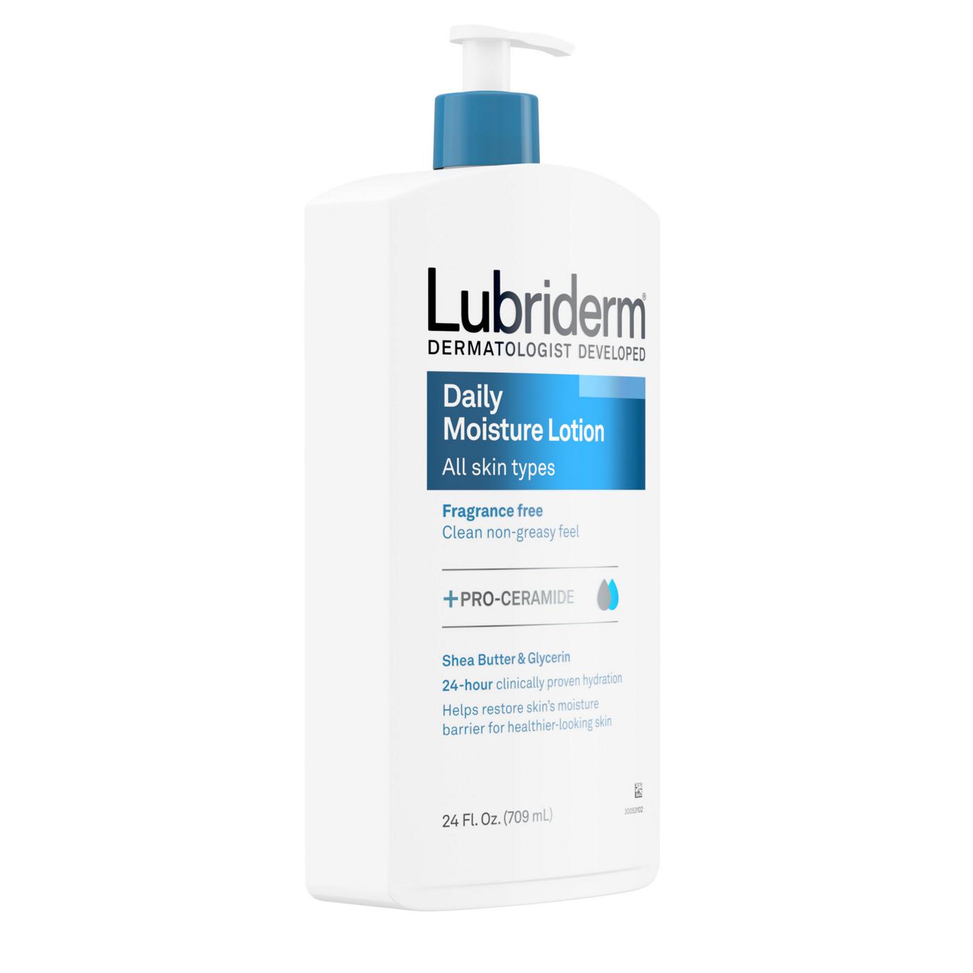 Lubriderm Daily Moisture Lotion, Fragrance-Free; image 2 of 9