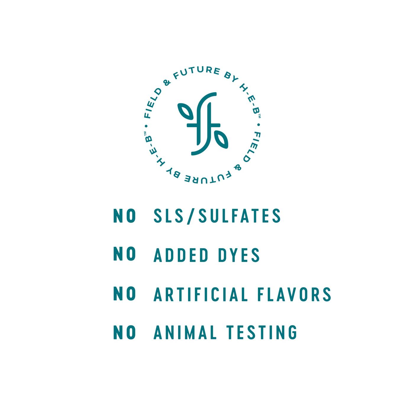 Field & Future by H-E-B Activated Charcoal Fluoride-Free Whitening Toothpaste - Peppermint; image 4 of 8