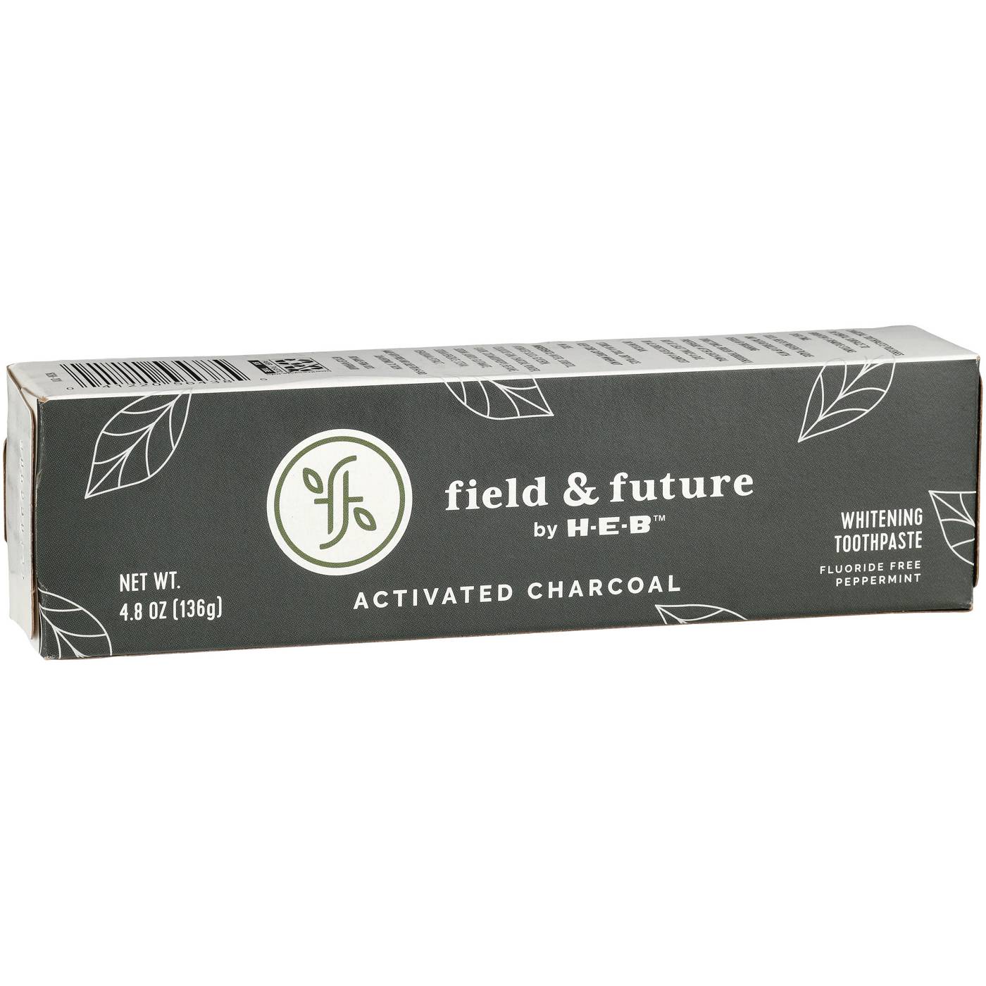 Field & Future by H-E-B Activated Charcoal Fluoride-Free Whitening Toothpaste - Peppermint; image 6 of 6