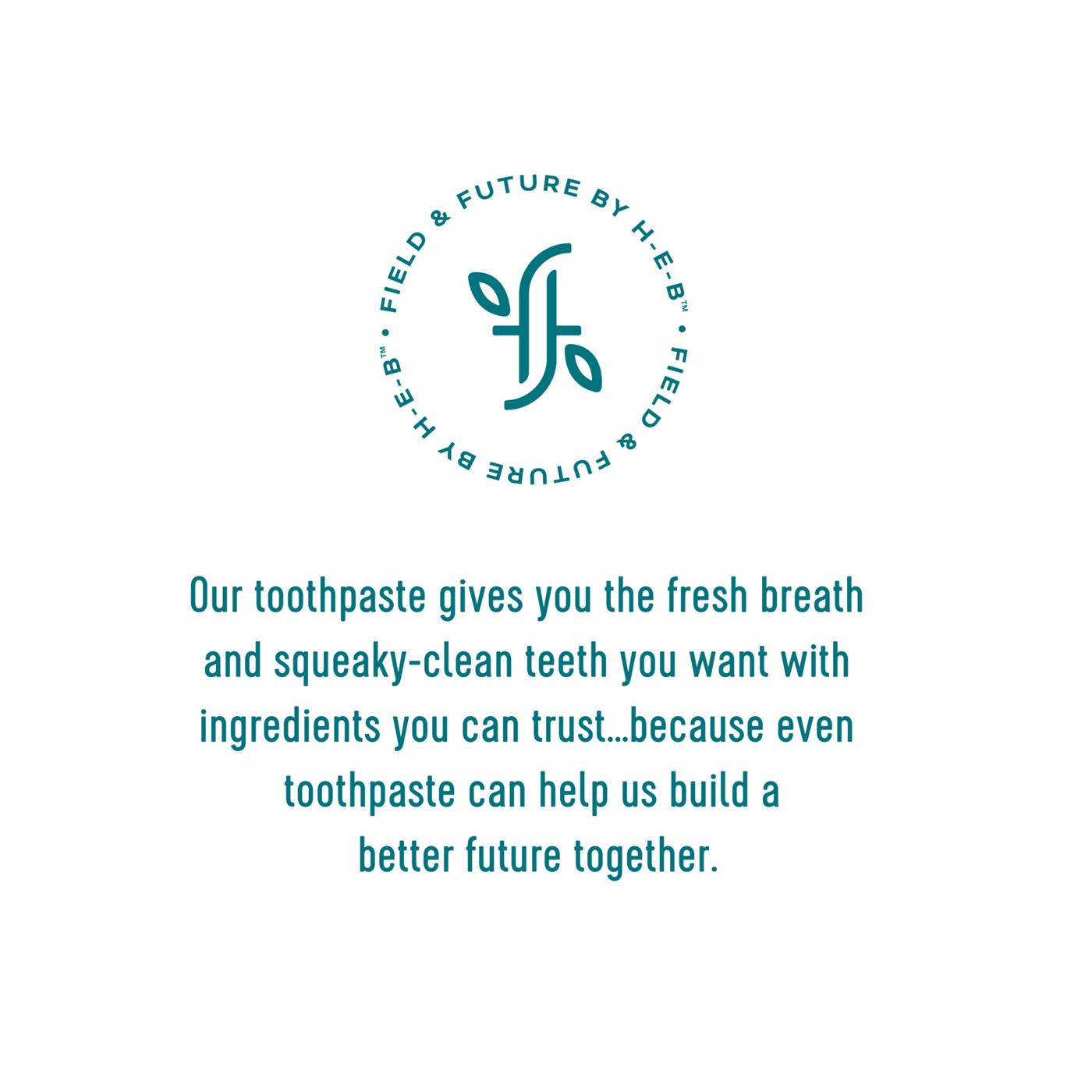 Field & Future by H-E-B Activated Charcoal Fluoride-Free Whitening Toothpaste - Peppermint; image 6 of 8