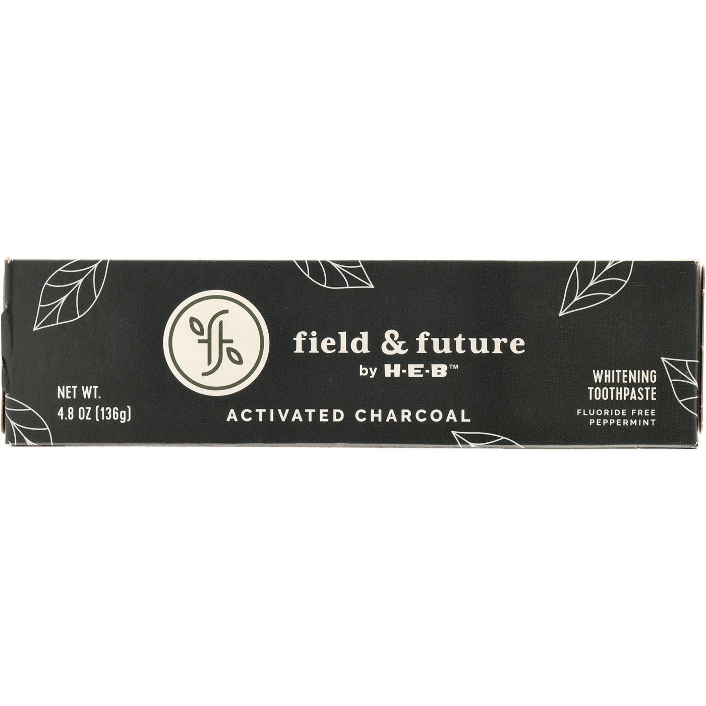 Field & Future by H-E-B Activated Charcoal Fluoride-Free Whitening Toothpaste - Peppermint; image 8 of 8
