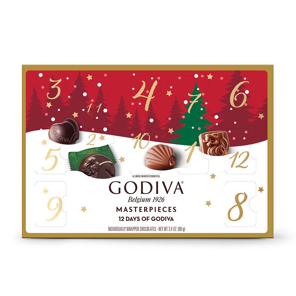 Godiva 12 Day Chocolate Holiday Advent Calendar Shop Candy at HEB