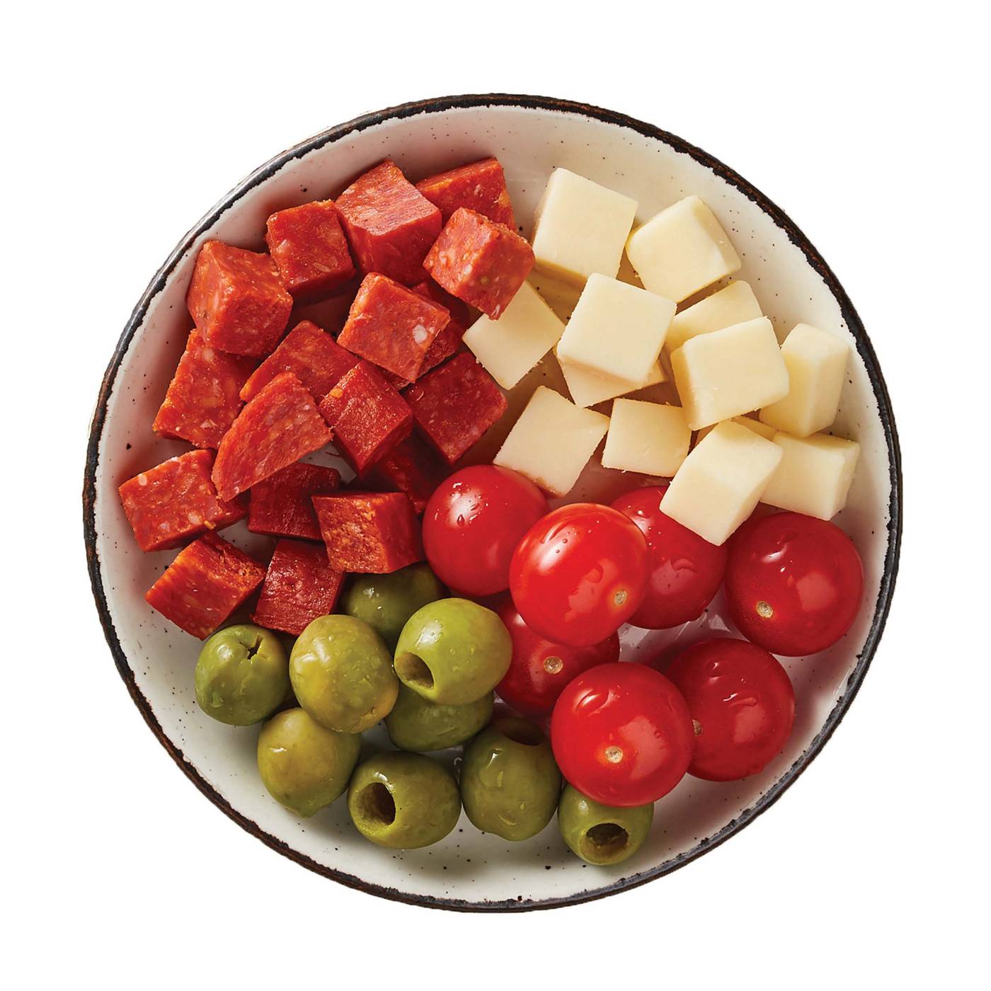 Meal Simple by H-E-B Snack Tray - Italian Style with Pepperoni, Cheese, Tomatoes & Olives; image 3 of 4