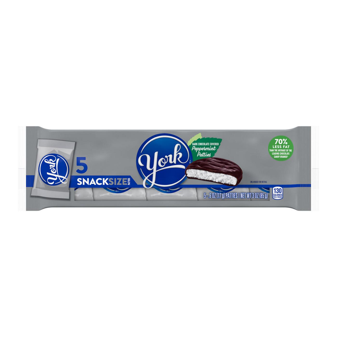 York Dark Chocolate Snack Size Peppermint Patties; image 1 of 4