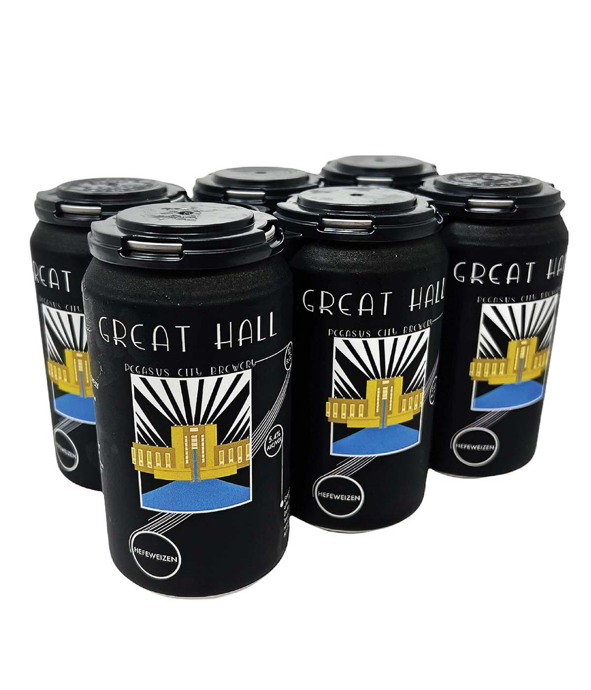 Pegasus City Brewery Great Hall Hefe Beer 12 oz Cans; image 1 of 2