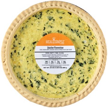 Meal Simple by H-E-B Quiche Florentine - Large