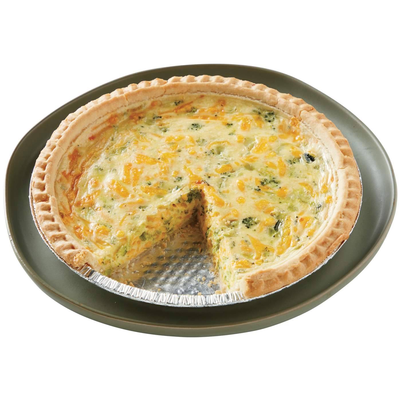 Meal Simple by H-E-B Broccoli Cheddar Quiche - Large; image 2 of 3