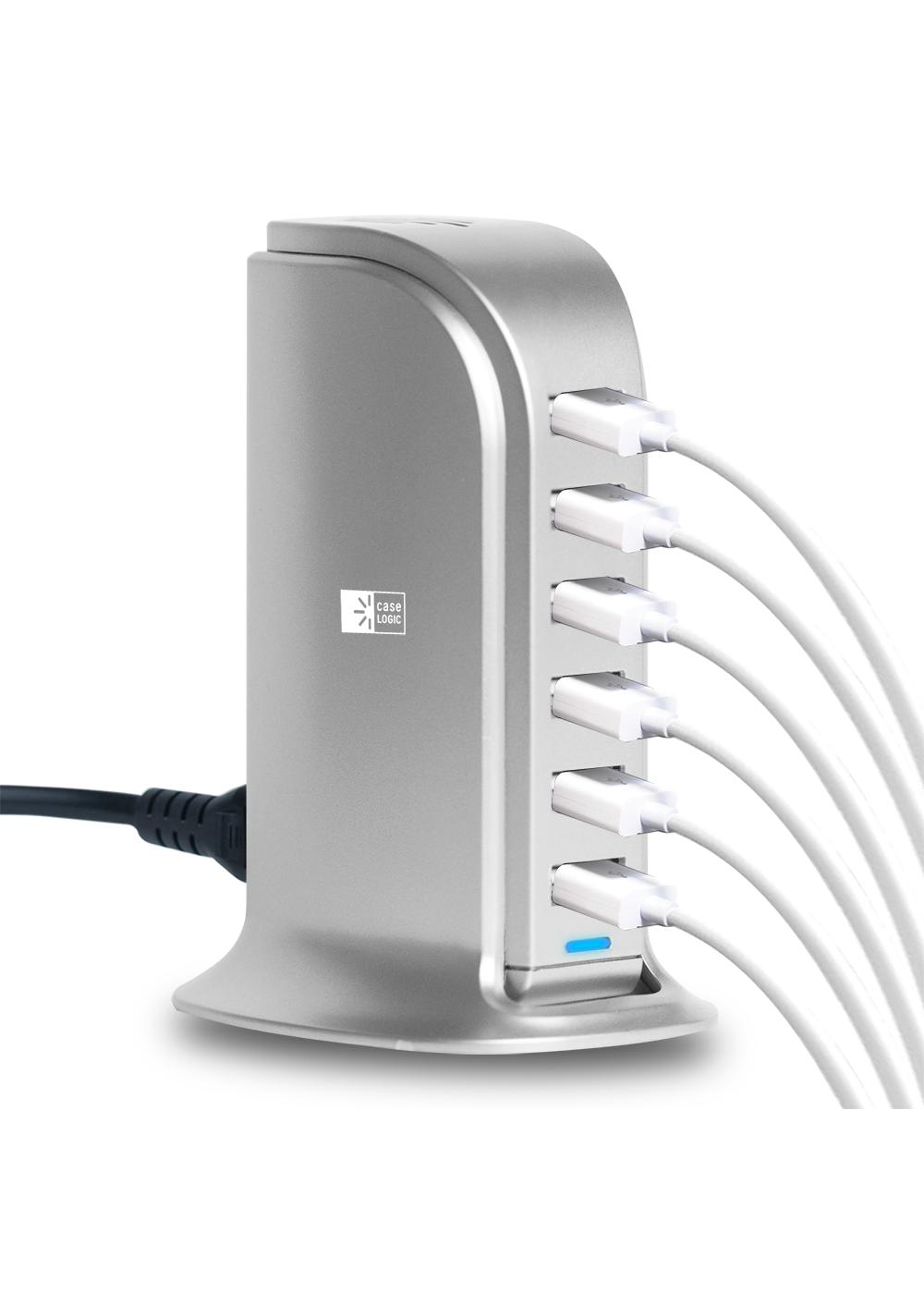 Case Logic Five-Port USB Charging Station - Silver; image 2 of 2