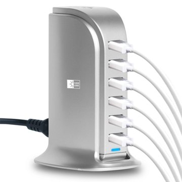 Case Logic Five-Port USB Charging Station - Silver, EACH