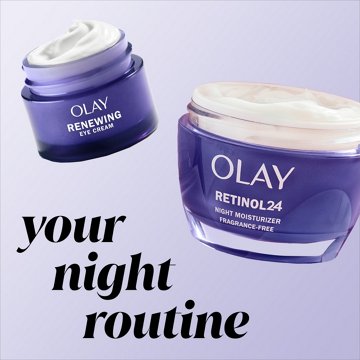 Olay RENEWING EYES RETINOL 24 MAX Night EYE CREAM, 0.5 oz