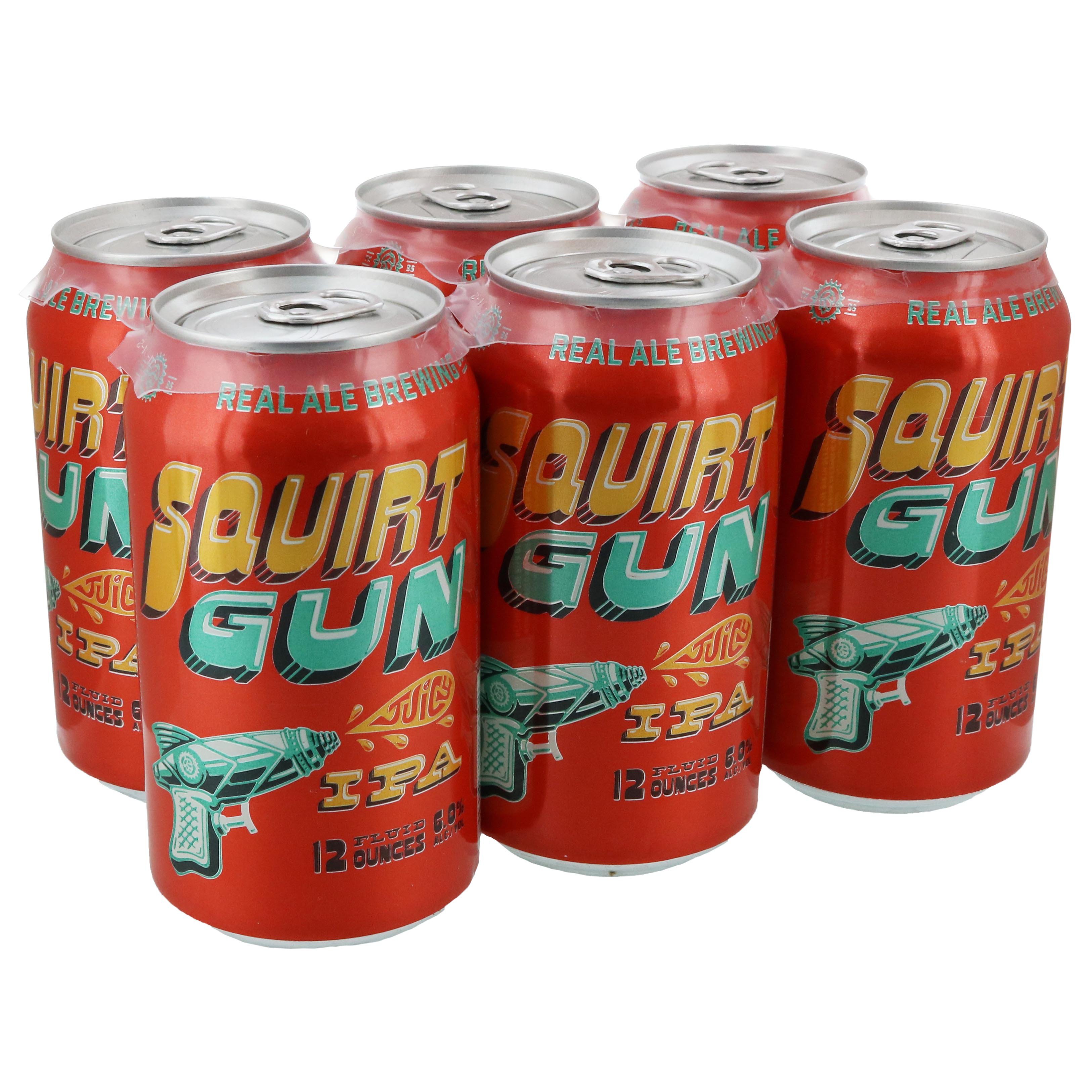 Real Ale Squirt Gun Juicy IPA Beer 12 oz Cans Shop Beer at HEB