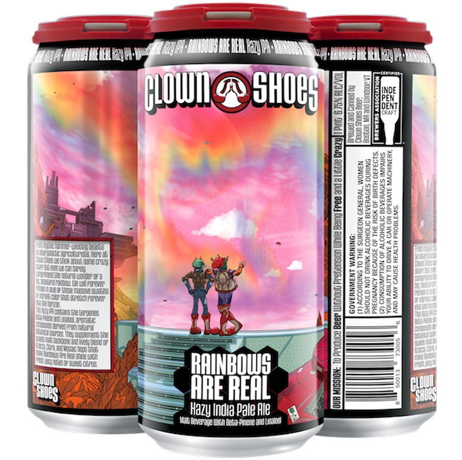 Clown Shoes Rainbows Are Real Hazy IPA Beer 16 oz Cans - Shop Beer at H-E-B