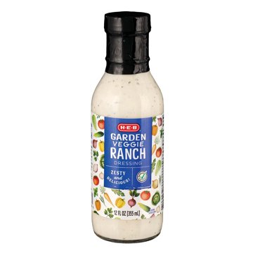 H-E-B Garden Veggie Ranch Dressing (Sold Cold), 12 fl oz