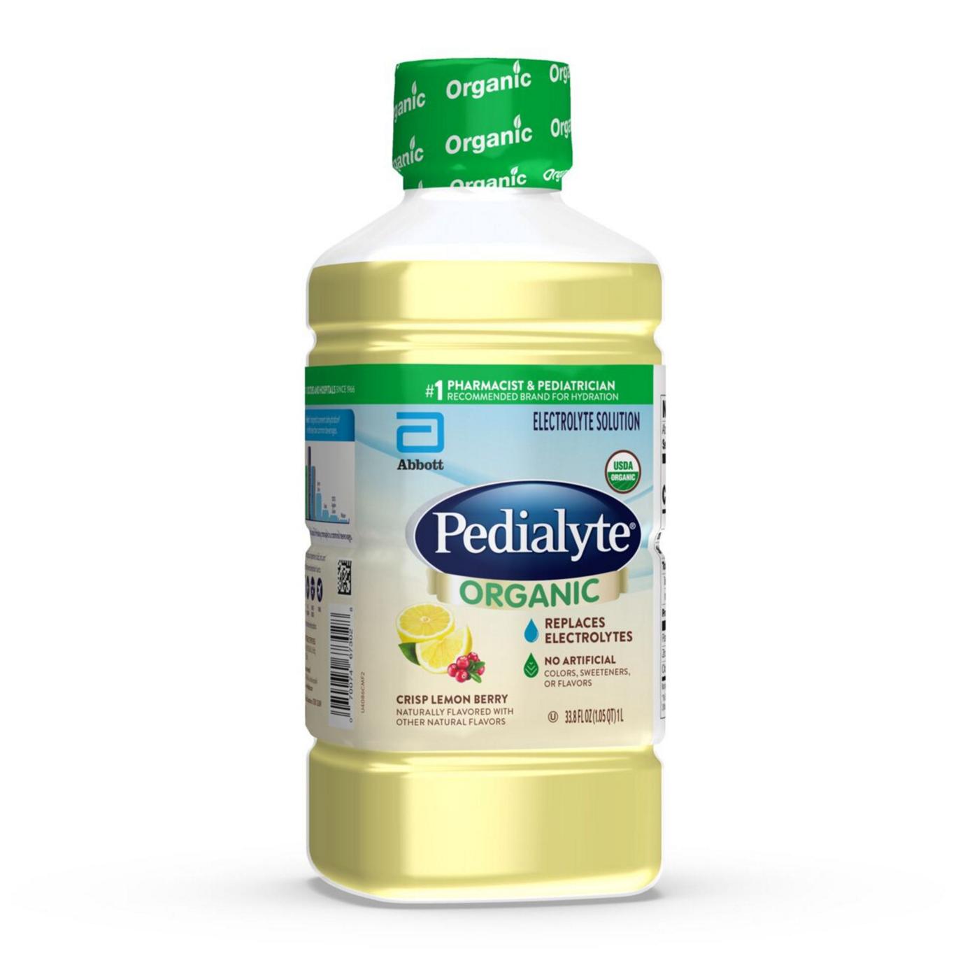 Pedialyte Organic Electrolyte Solution - Crisp Lemon Berry; image 3 of 9