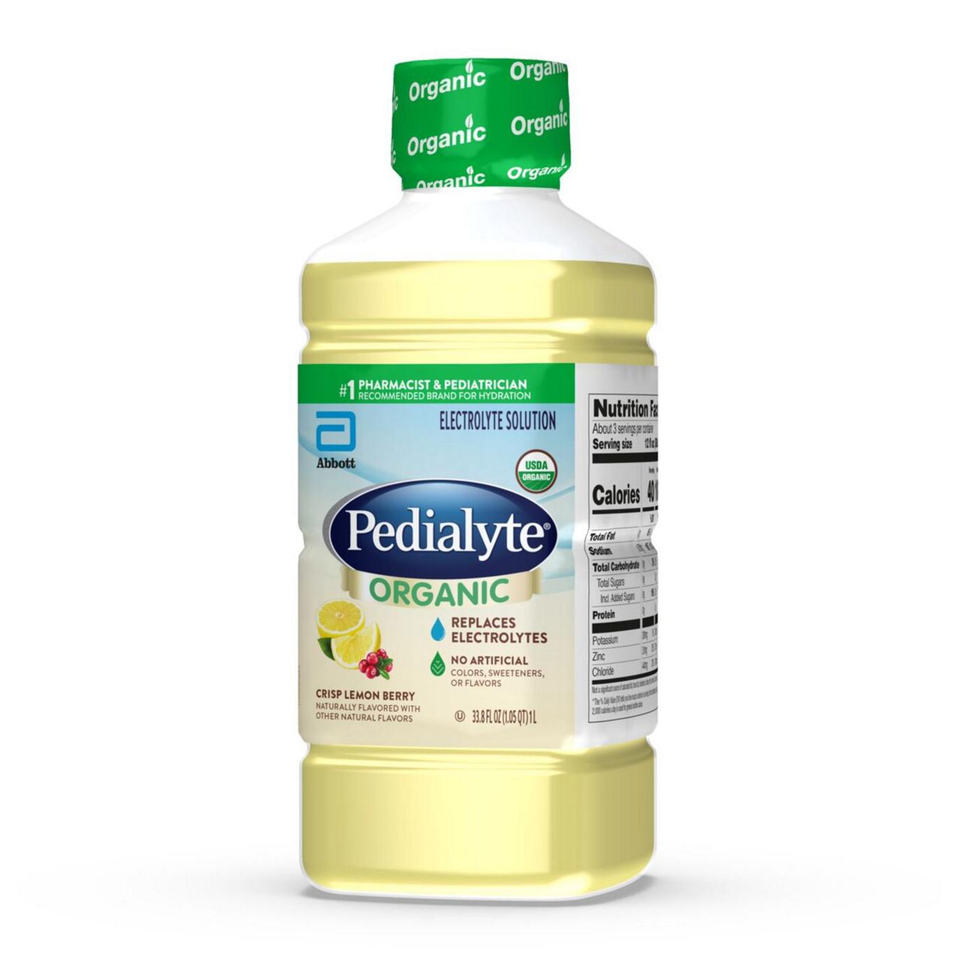 Pedialyte Organic Electrolyte Solution - Crisp Lemon Berry; image 9 of 9