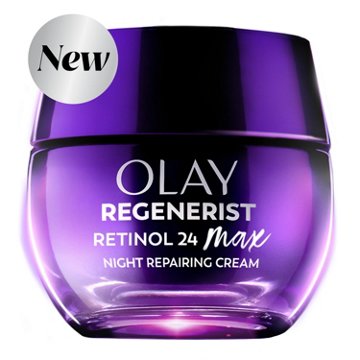 Olay Retinol Max Night Reparing Cream, Fragrance-Free, 1.7 oz
