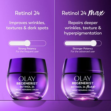 Olay Retinol Max Night Reparing Cream, Fragrance-Free, 1.7 oz