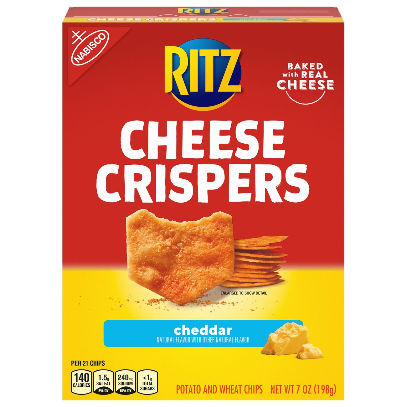 Ritz Cheese Crispers Cheddar - Shop Crackers & Breadsticks at H-E-B