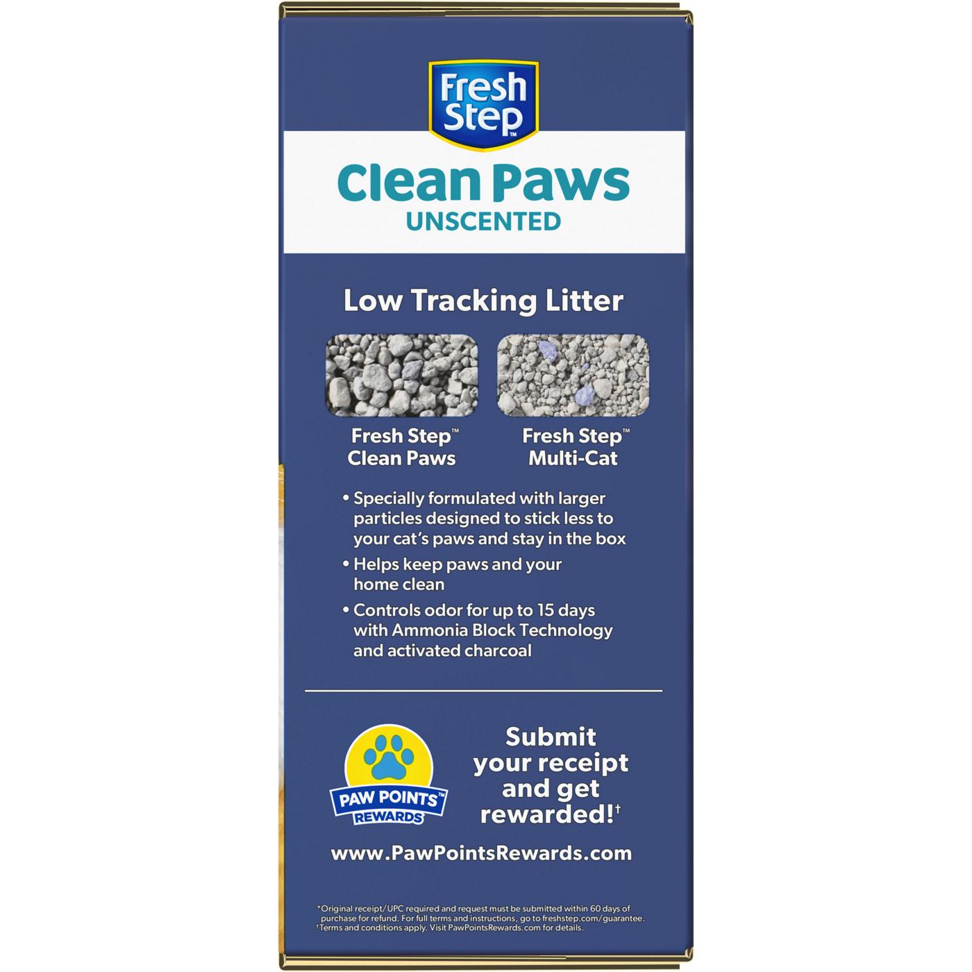 Fresh Step Clean Paws Multi-Cat Clumping Litter - Unscented; image 7 of 25